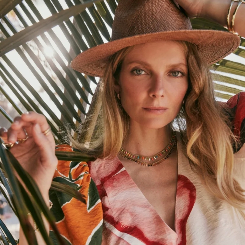 Kendra Scott Brown Fedora Hat